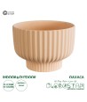 GloboStar® Artificial Garden OAXACA 20501 Διακοσμητικό Κεραμικό Κασπώ Γλάστρα - Flower Pot Σομόν Φ20 x Υ14.5cm
